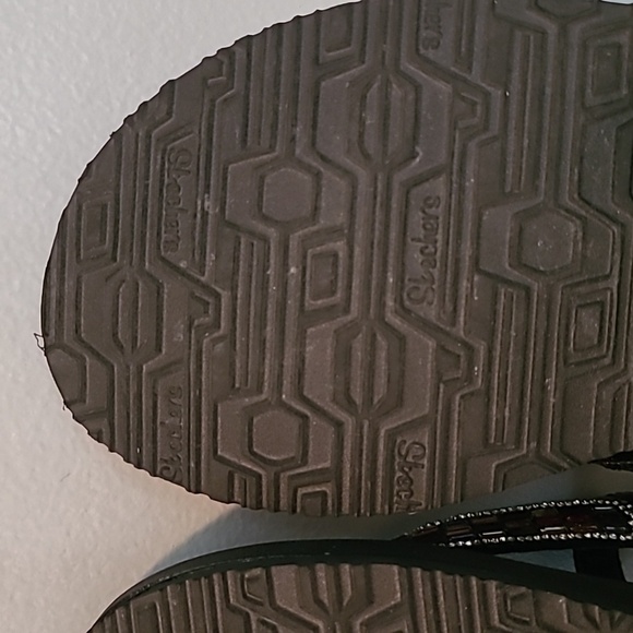 Skechers ArchFit Cali Rhinestones Thong Sandals Wmns 9 Bedazzled Summer Beach - Picture 8 of 10